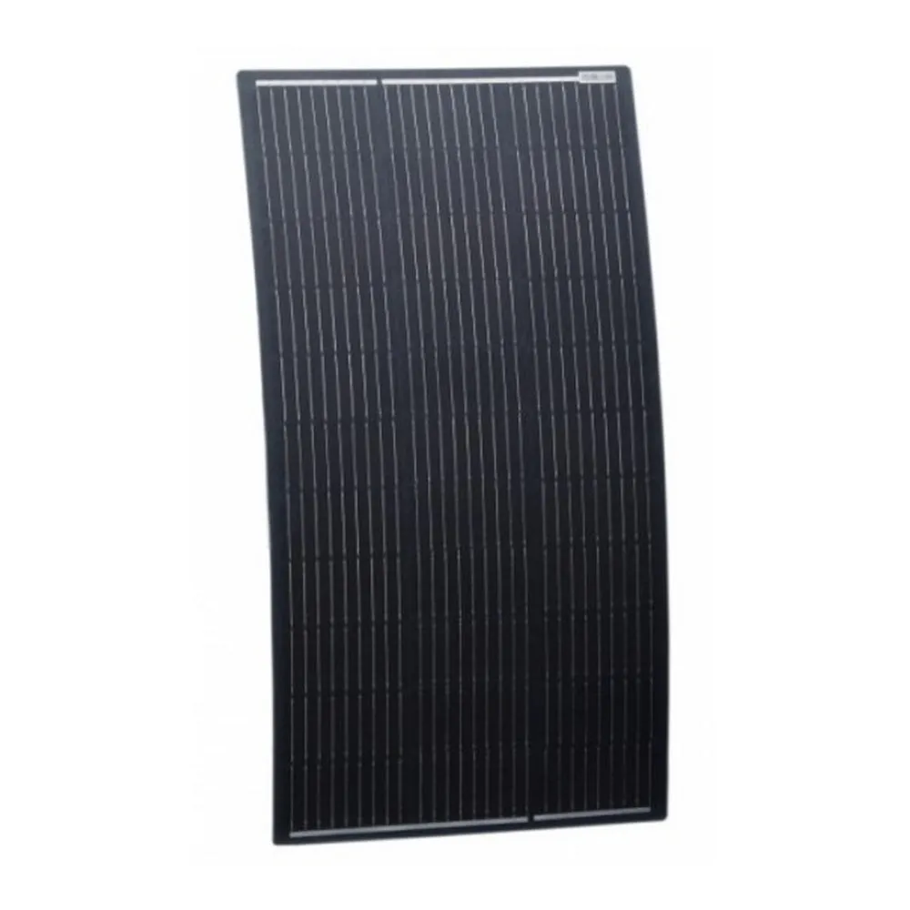 100W BLACK SEMI-FLEXIBLE SOLAR PANEL WITH REAR JUNCTION BOX