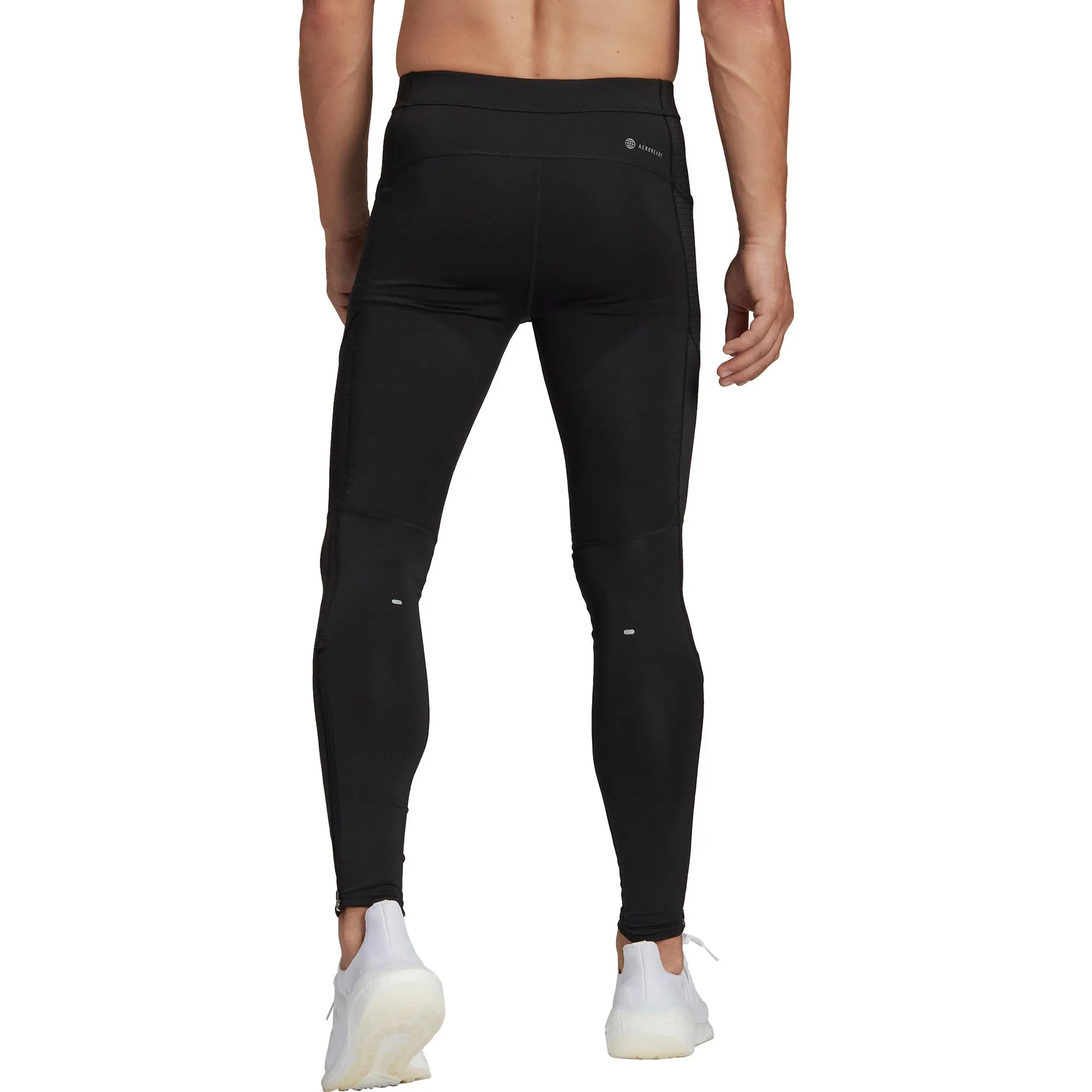 adidas Own The Run Mens Long Running Tights - Black