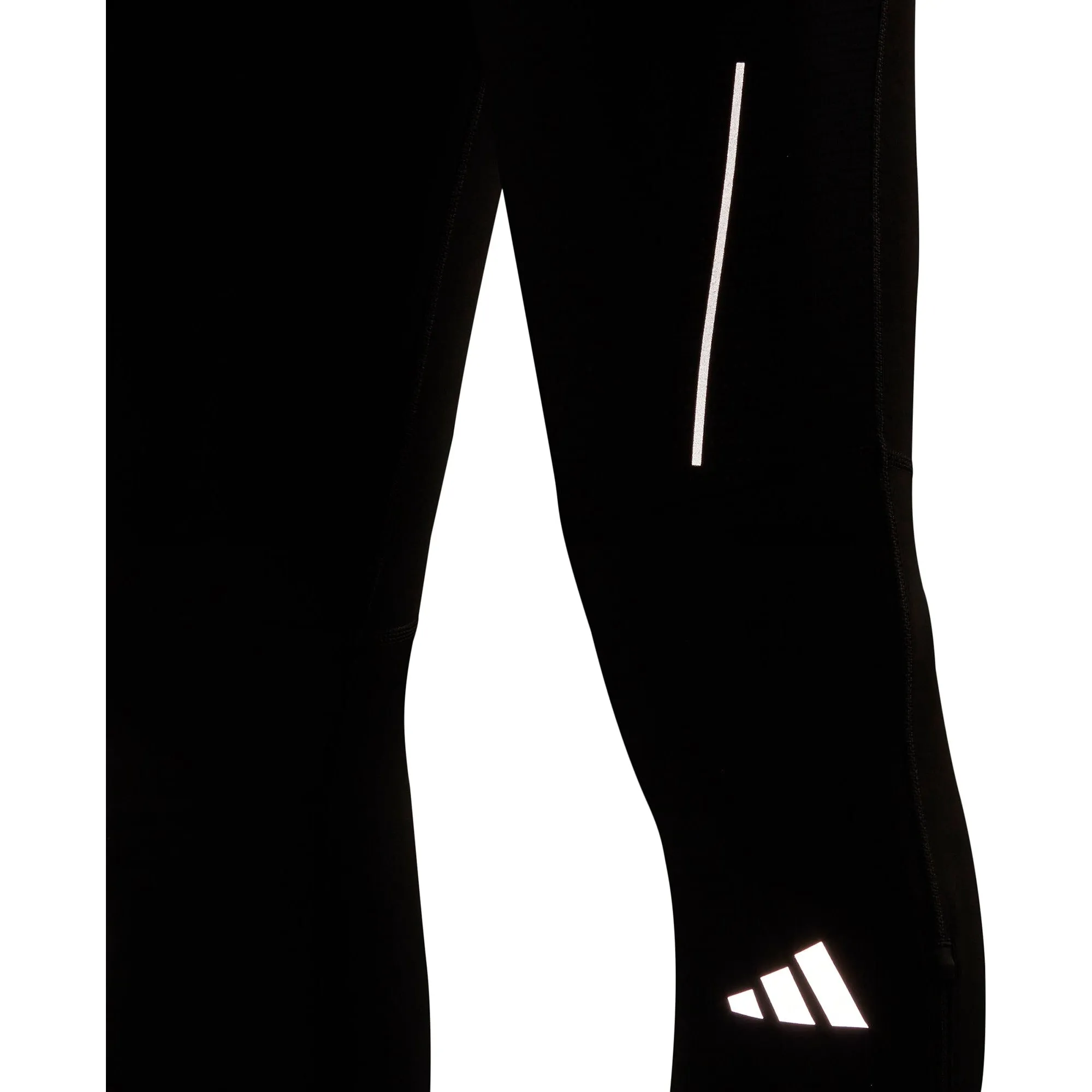 adidas Own The Run Mens Long Running Tights - Black