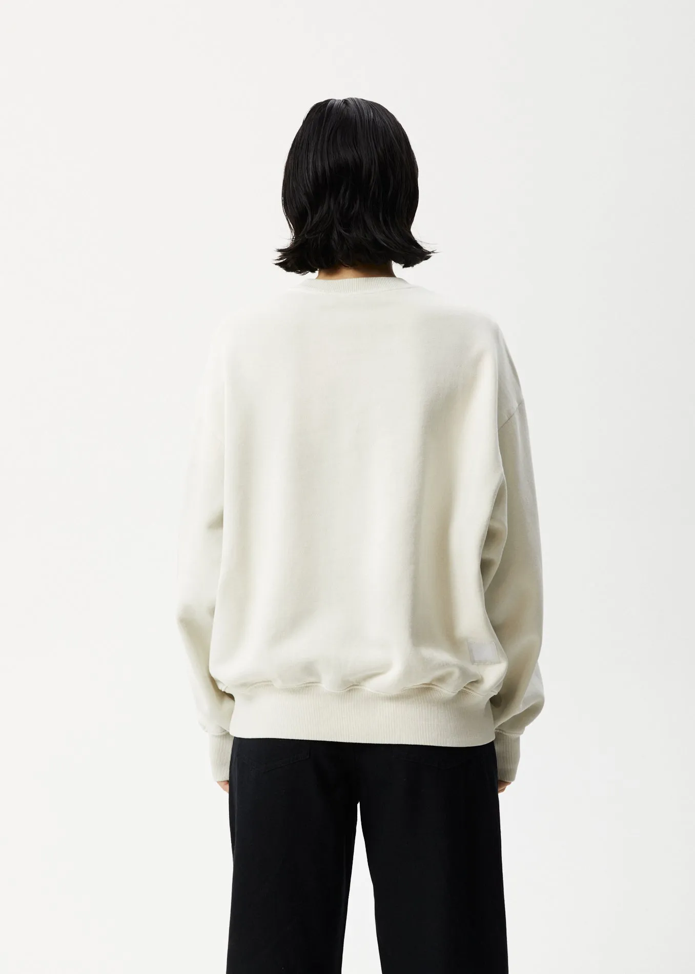 AFENDS Unlimited - Crew Neck Jumper - Worn White