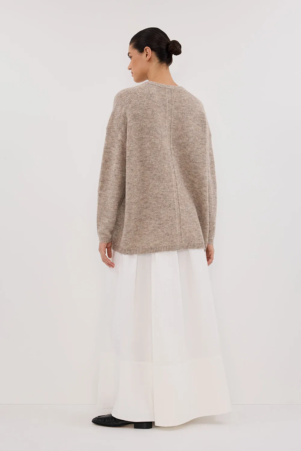 ANDERSON TAUPE MARLE KNIT JUMPER