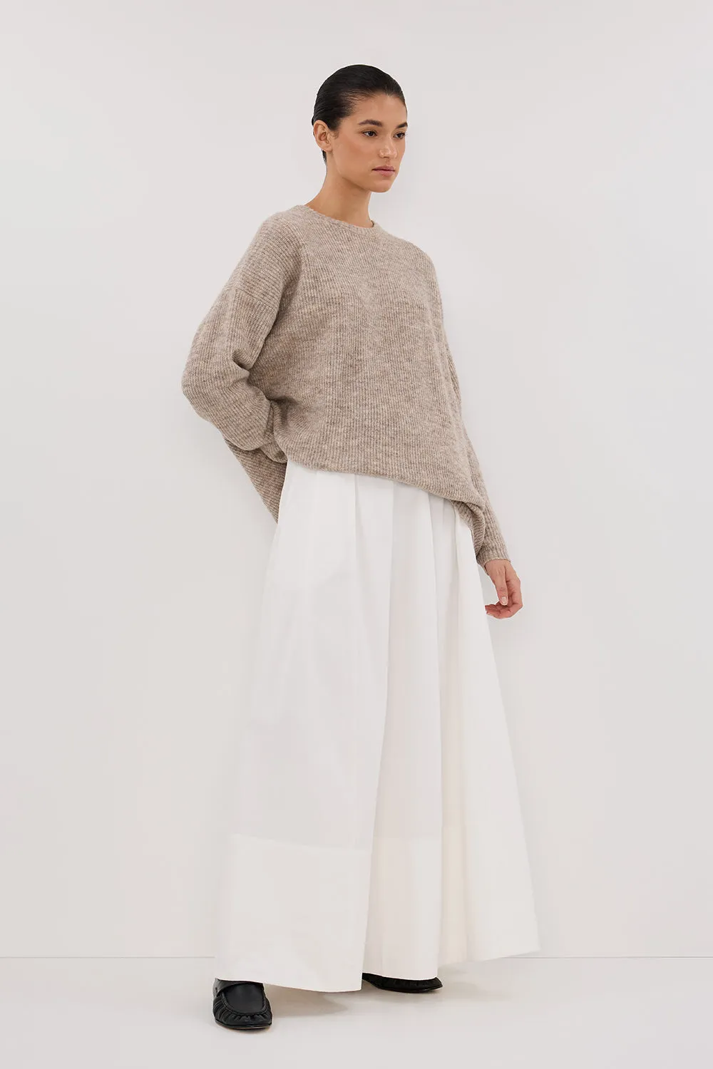 ANDERSON TAUPE MARLE KNIT JUMPER