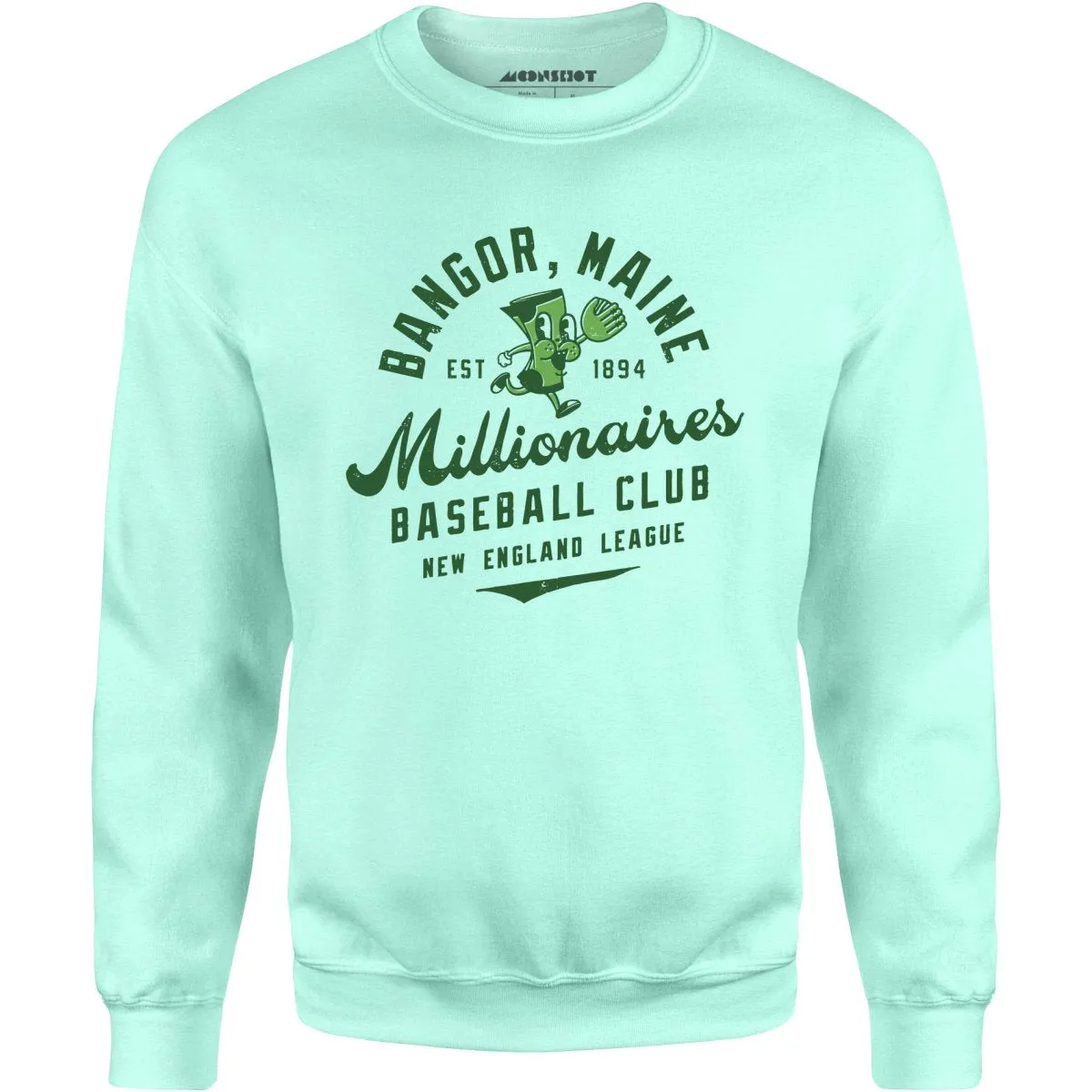 Bangor Millionaires - Maine - Vintage Defunct Baseball Teams - Unisex Sweatshirt