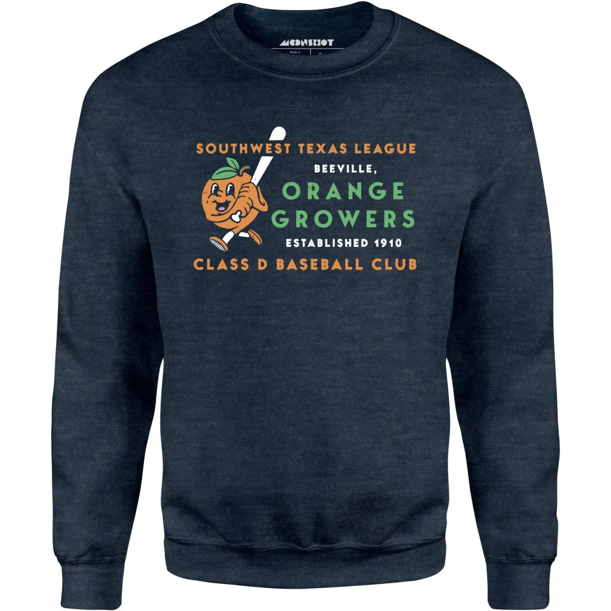 Beeville Orange Growers - Texas - Vintage Defunct Baseball Teams - Unisex Sweatshirt