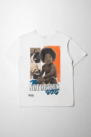 Biggie Oversized Short Sleeve T-Shirt White