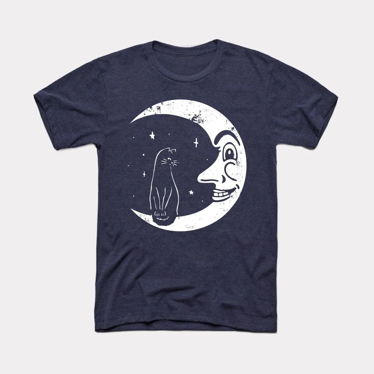 Black Cat Moon Adult Unisex Tee