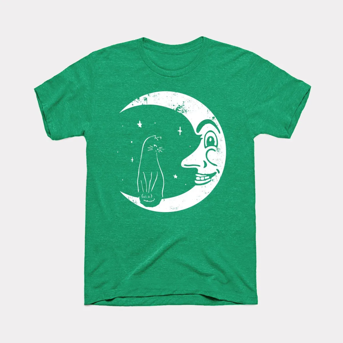 Black Cat Moon Adult Unisex Tee