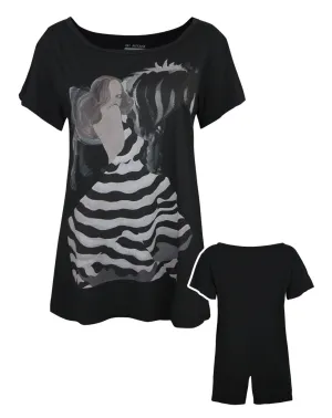 Blood Is The New Black Stripes and Stallions Women's T-Shirt