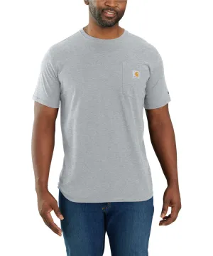 Carhartt Force Short-Sleeve Pocket T-Shirt - Heather Grey