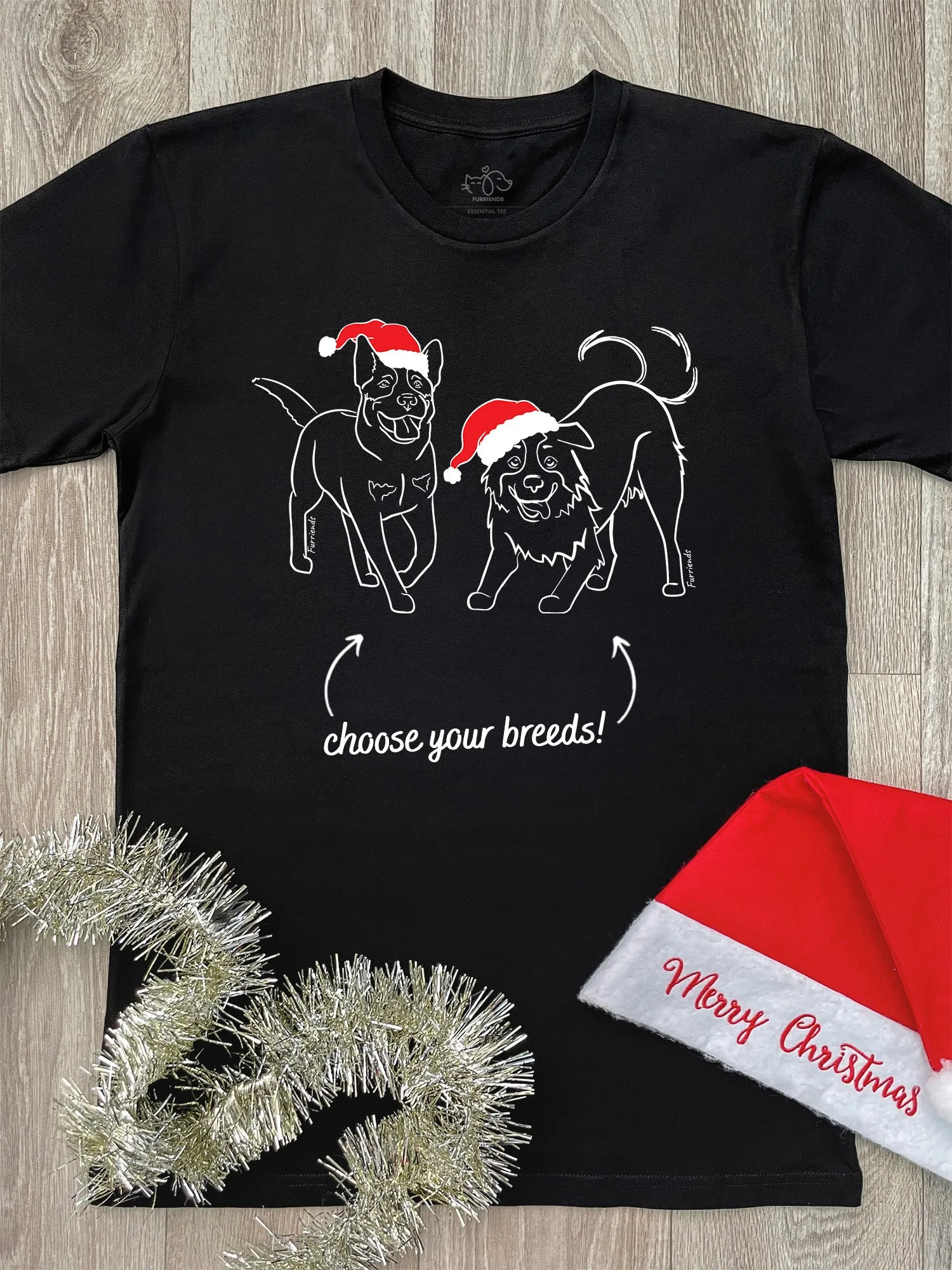 Christmas Edition Dual Breed Customisable Essential Unisex Tee