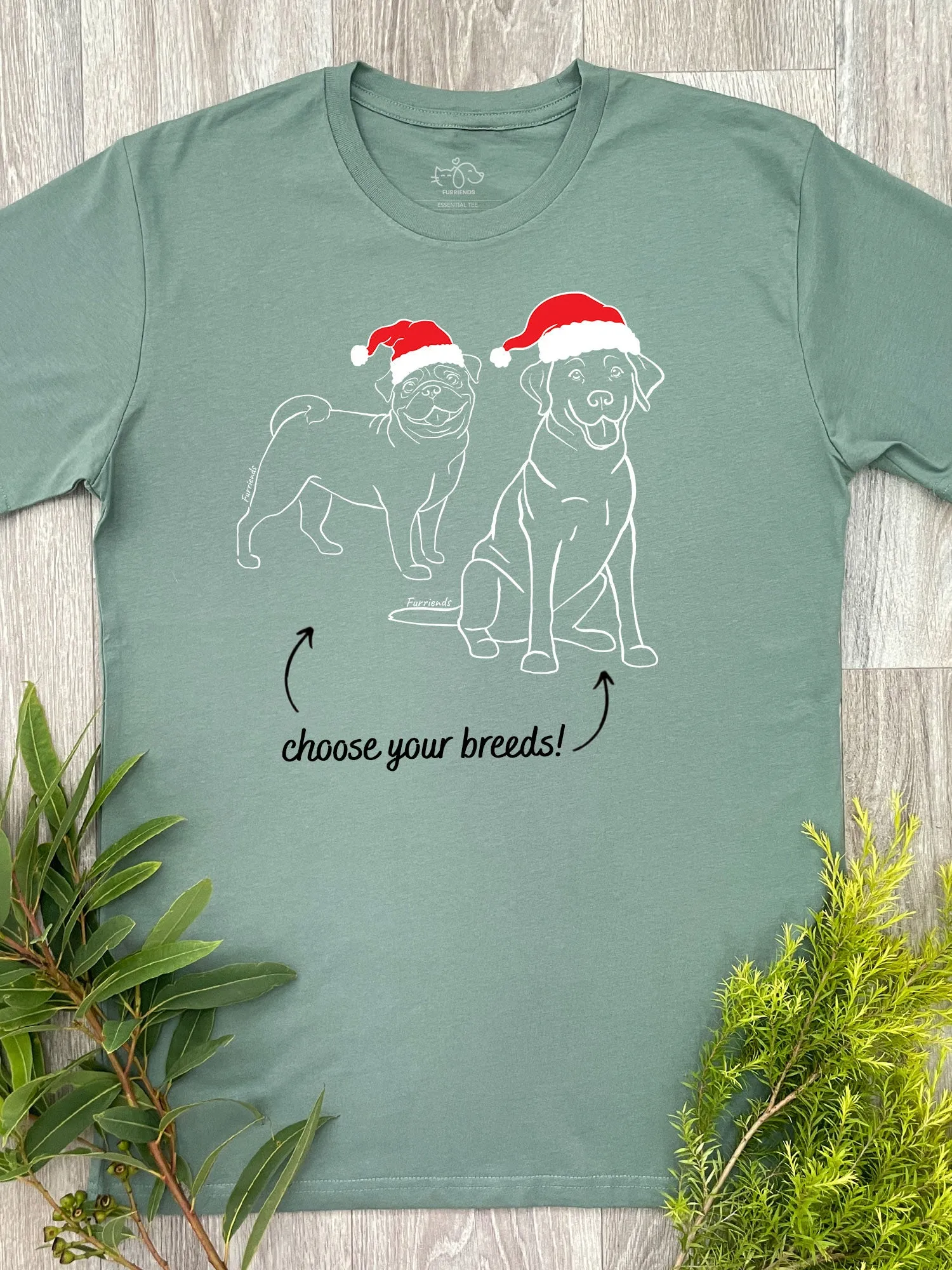 Christmas Edition Dual Breed Customisable Essential Unisex Tee