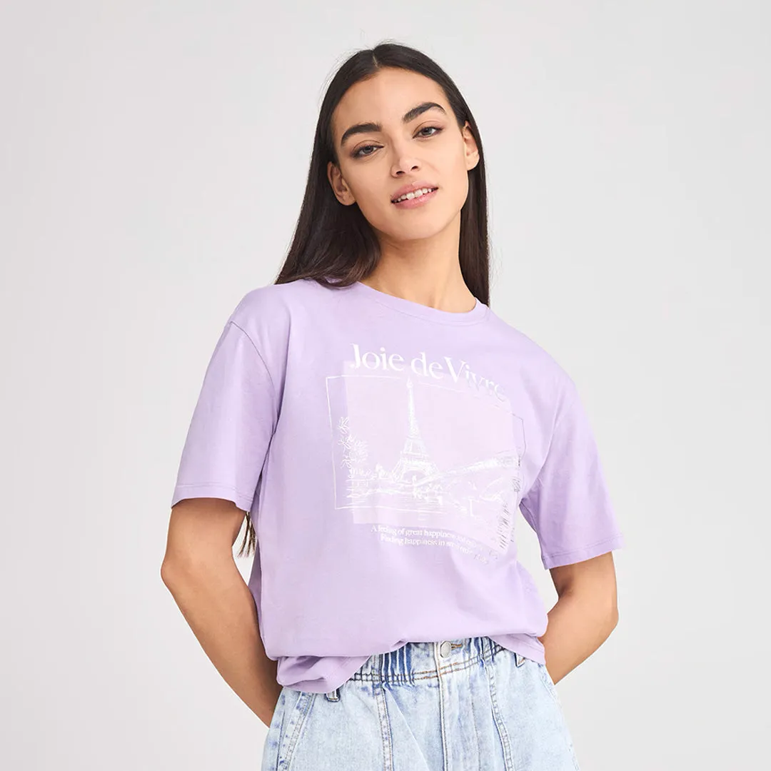 Crew Neck Short Sleeve Cropped T-Shirt