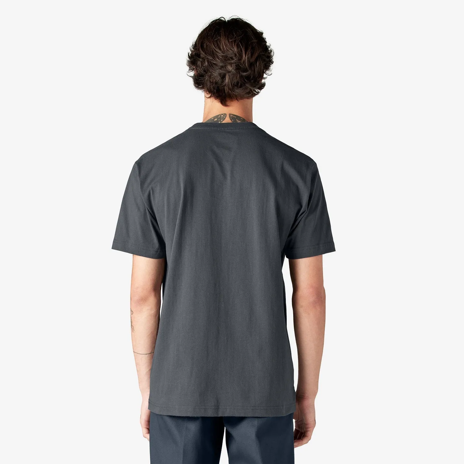 Dickies Men's Heavyweight Short Sleeve Pocket T-Shirt_Charcoal