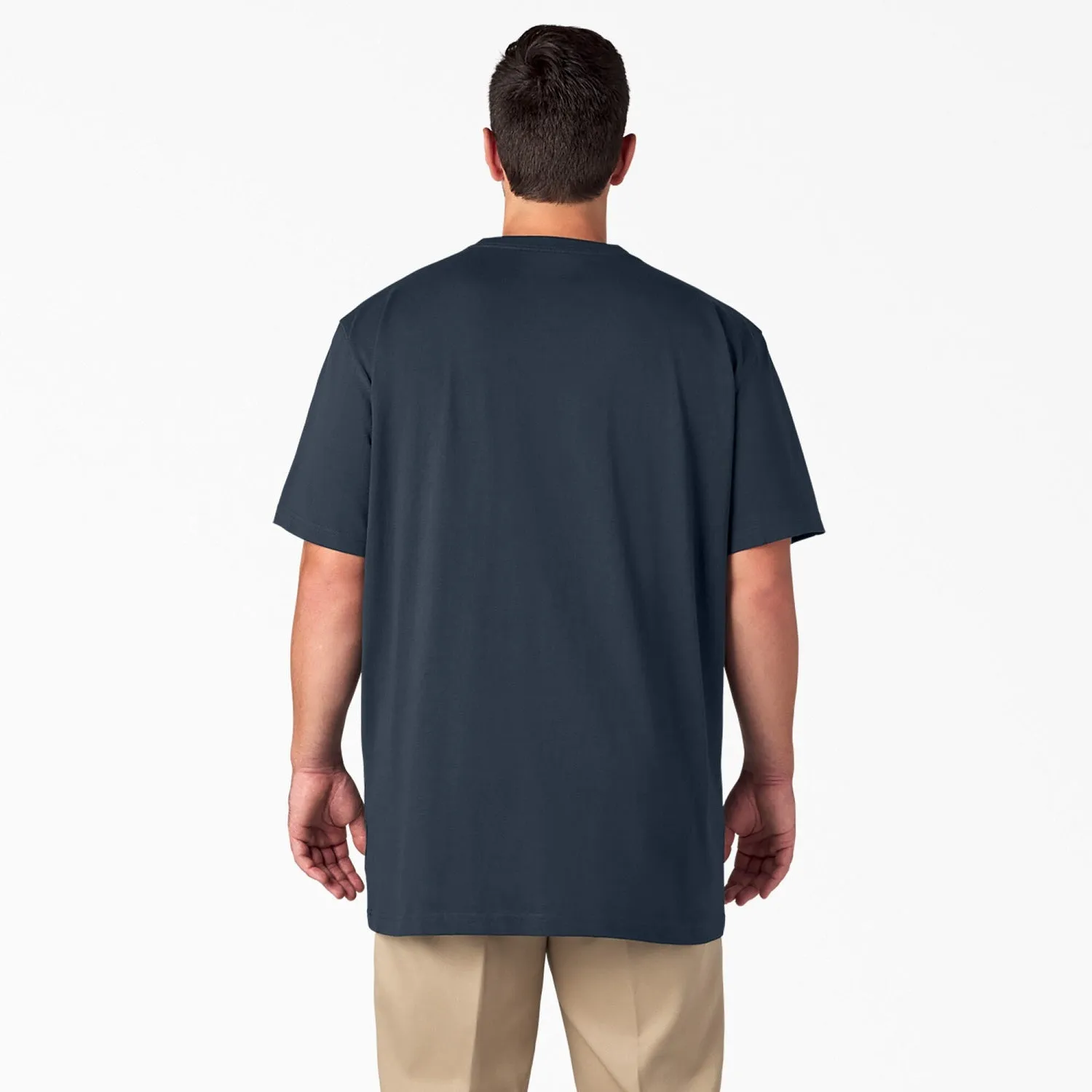 Dickies Men's Heavyweight Short Sleeve Pocket T-Shirt_Dark Navy