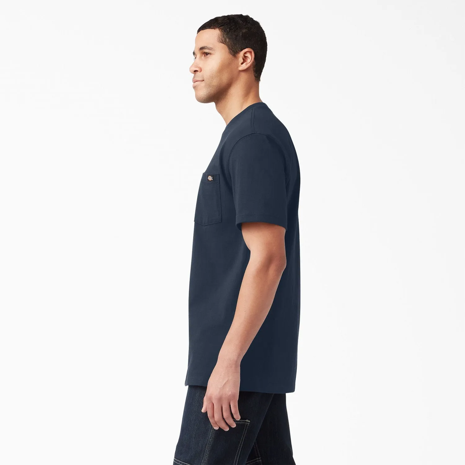 Dickies Men's Heavyweight Short Sleeve Pocket T-Shirt_Dark Navy