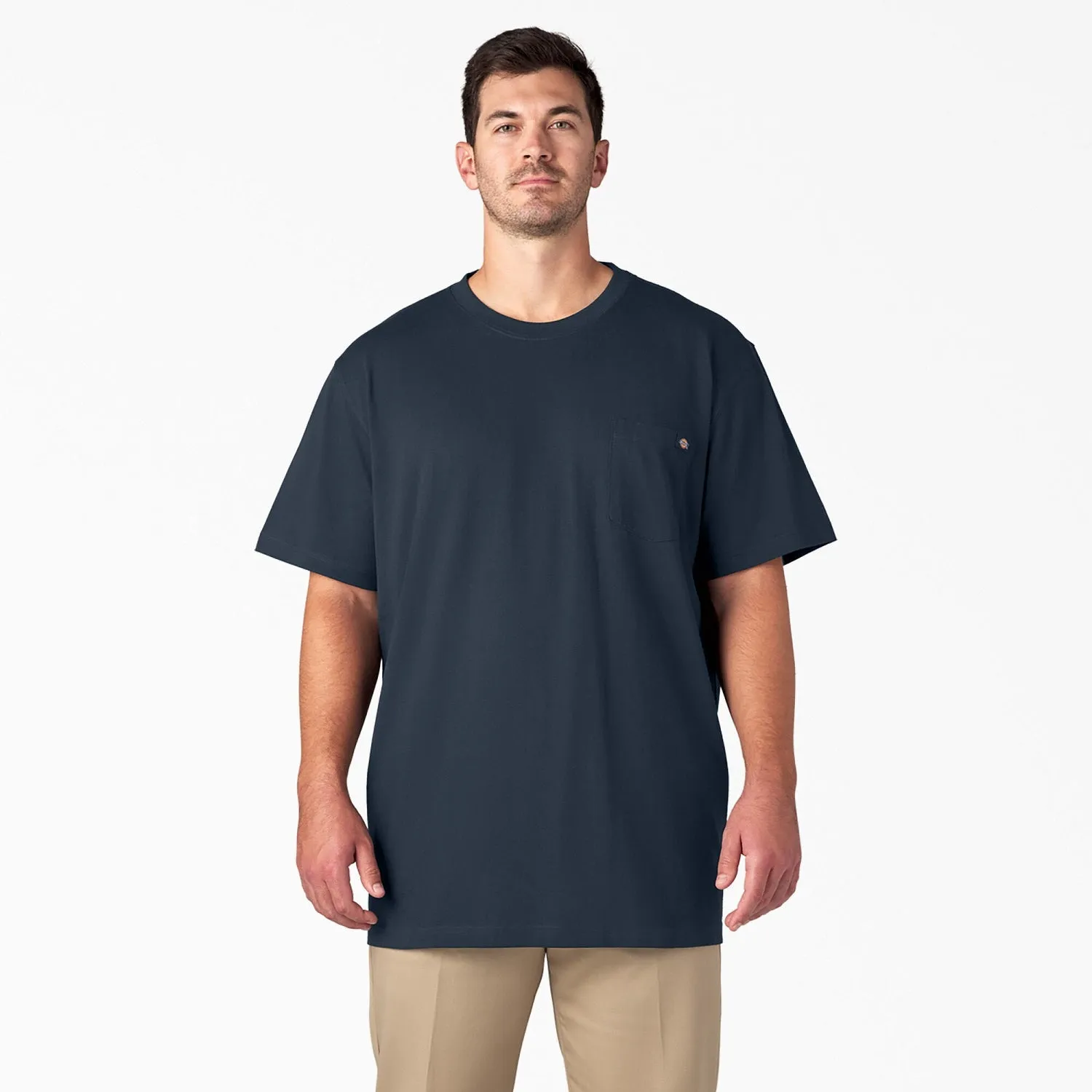 Dickies Men's Heavyweight Short Sleeve Pocket T-Shirt_Dark Navy