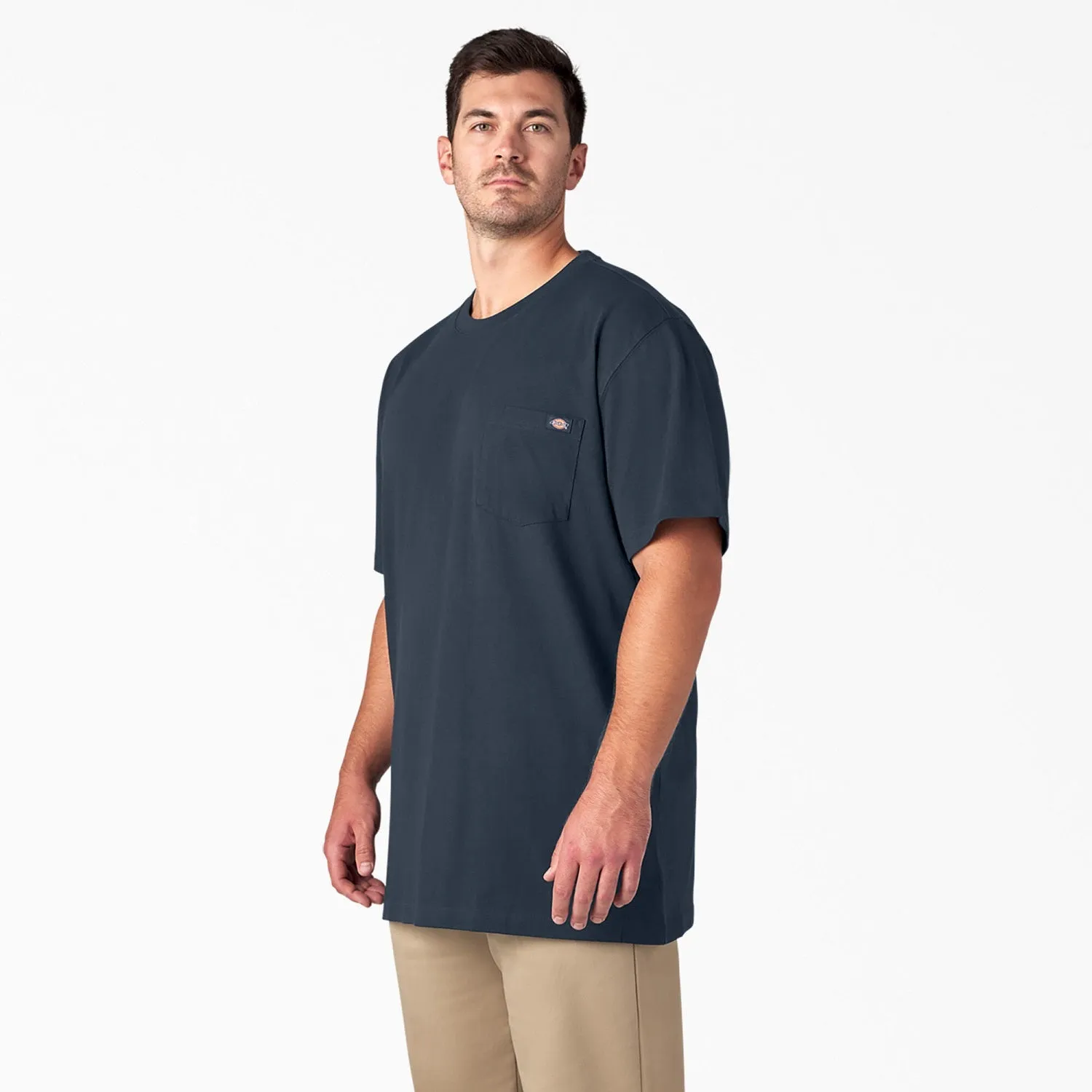 Dickies Men's Heavyweight Short Sleeve Pocket T-Shirt_Dark Navy