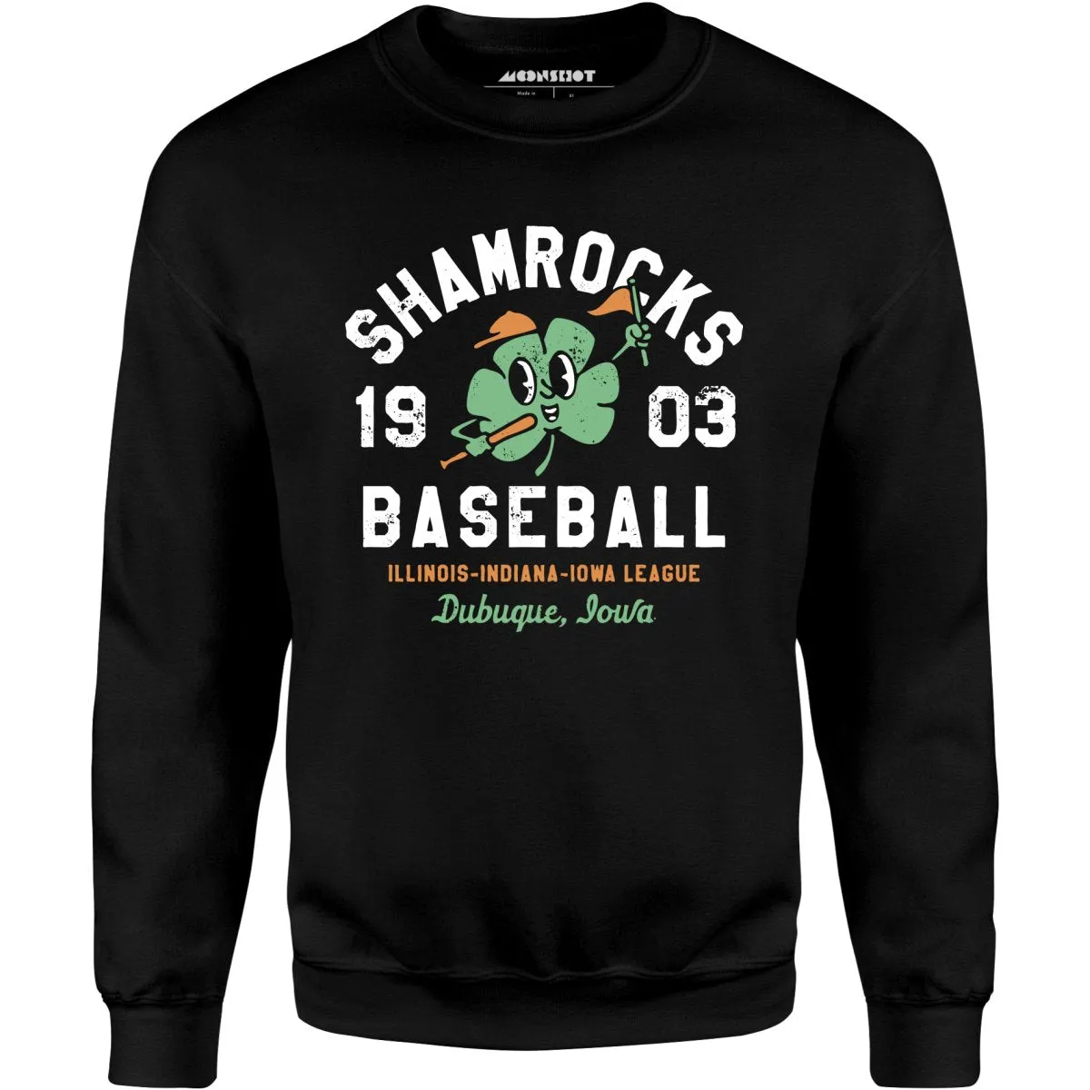 Dubuque Shamrocks - Iowa - Vintage Defunct Baseball Teams - Unisex Sweatshirt