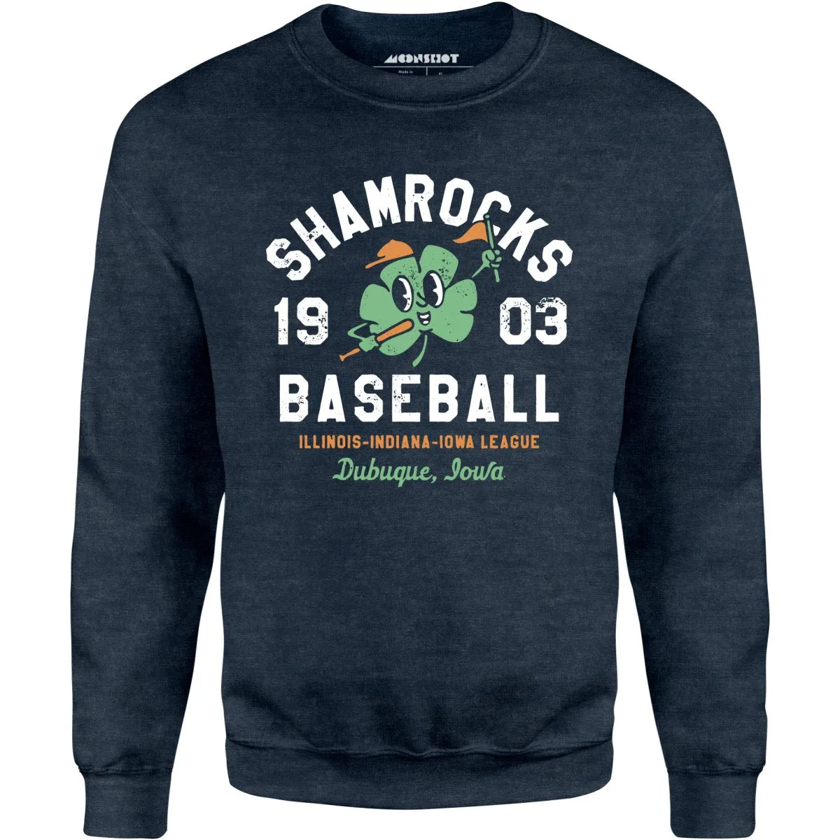 Dubuque Shamrocks - Iowa - Vintage Defunct Baseball Teams - Unisex Sweatshirt