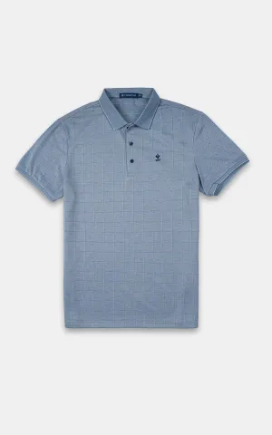 EXECUTIVE POLO JACQUARD COLLAR MINT GREEN