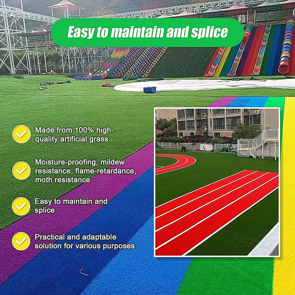 Flame-Retardant Artificial Grass Mat, Moisture-Proof, 200x250cm