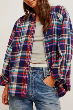 Free People: Girl Meets Boy Plaid Shirt