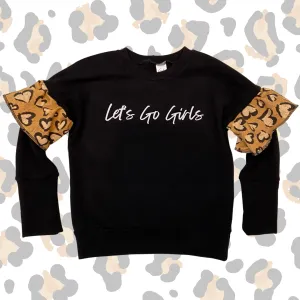 Grow With Me Slouchy Crewneck - Let's Go Girls