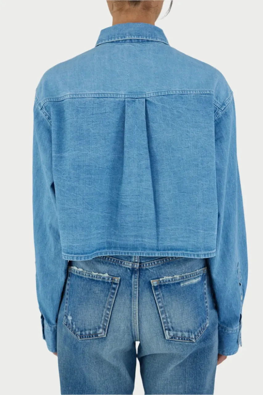 Lenfred Cropped Blocking Shirt