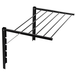 Majka wall-mounted clothes dryer wall-mounted drying rack (100cm, Black)