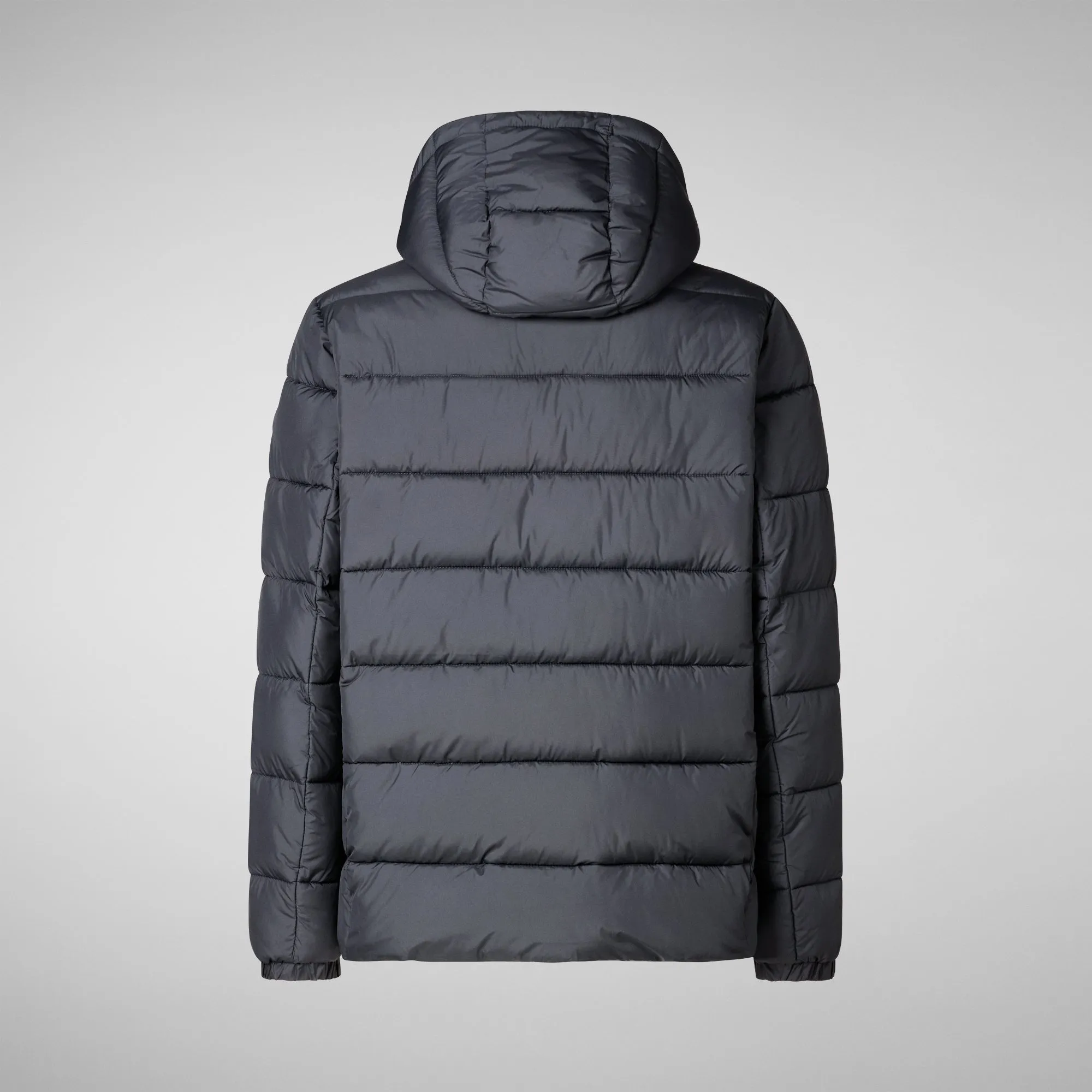 Men's  animal free hooded Animal free Puffer Boris in grey black