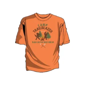 Men's Cinch Walk On The Wild Side Graphic Heather Orange T-Shirt