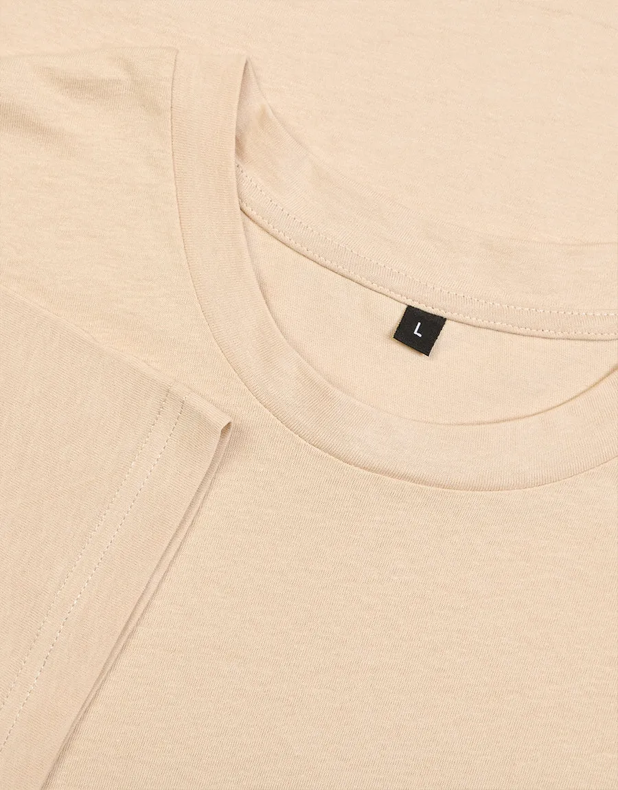 Men's Plain T-Shirt - Stone