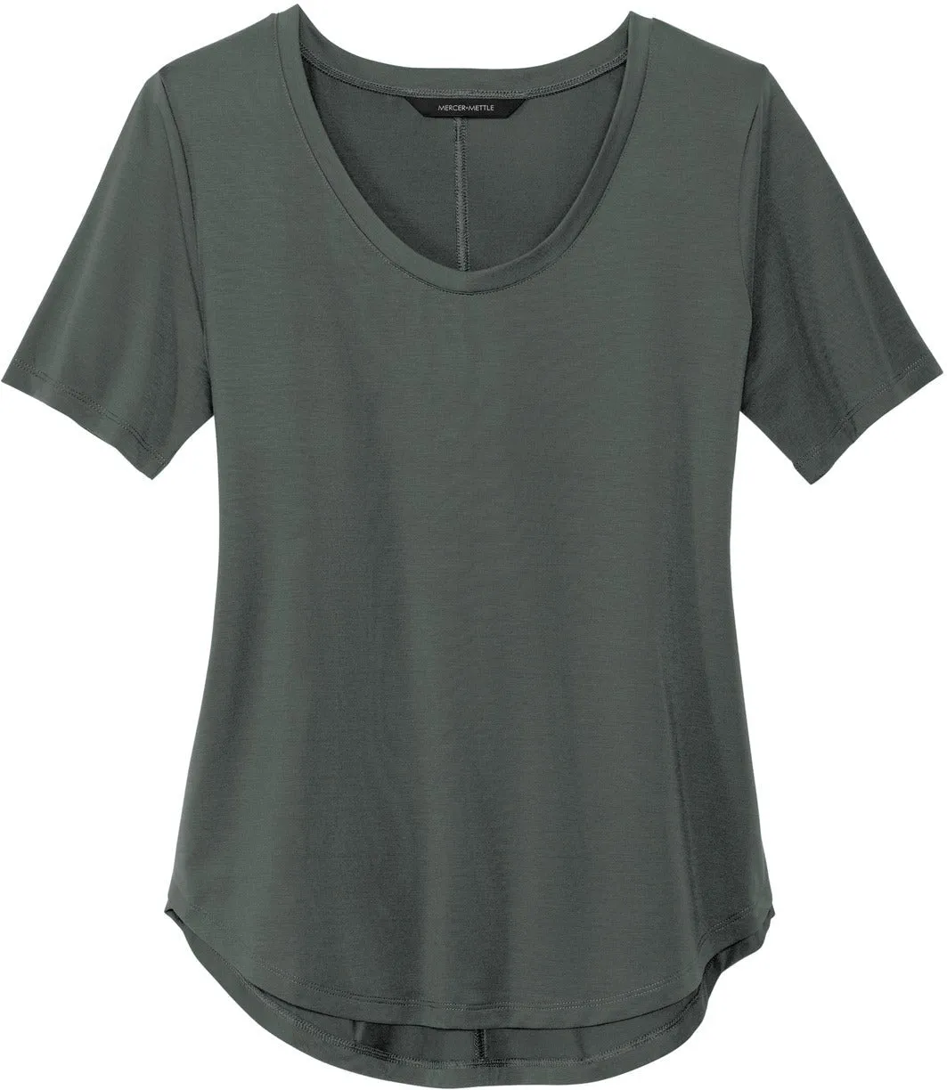 Mercer Mettle Ladies Stretch Jersey Relaxed Scoop