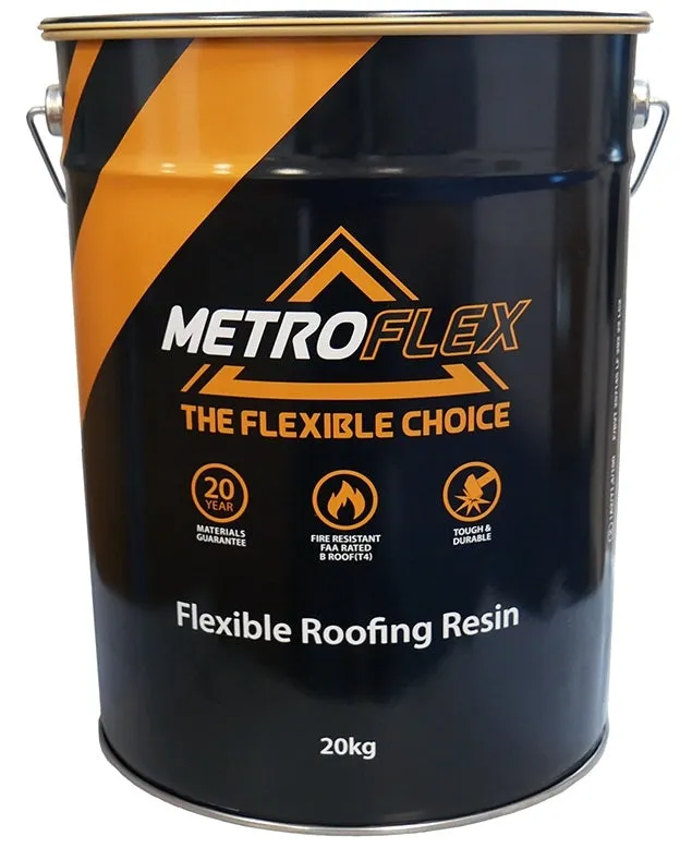 MetroFlex Flexible GRP Fibreglass Roofing Kit with Primer - 43m2