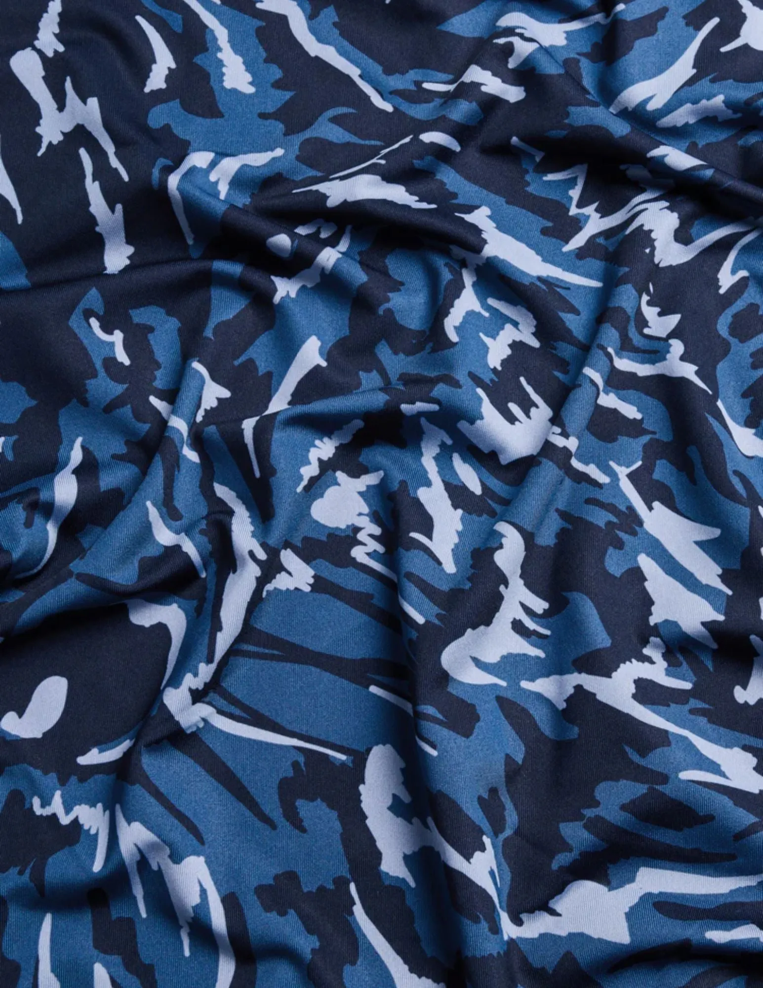 Midas Wolf Camo Polo | Fjord Blue