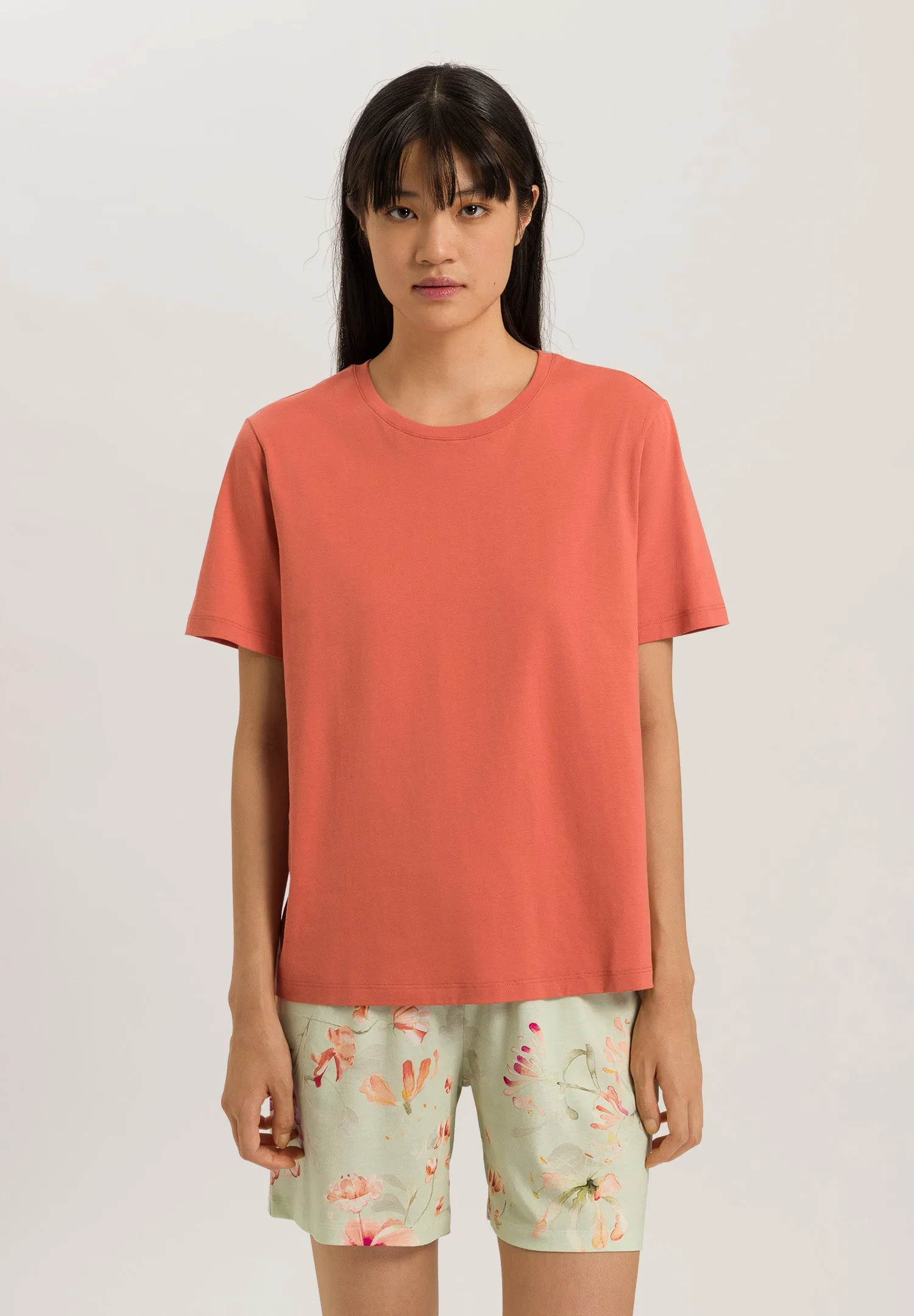 Natural Shirt Organic Cotton Top | Apricot Brandy 78662-2294