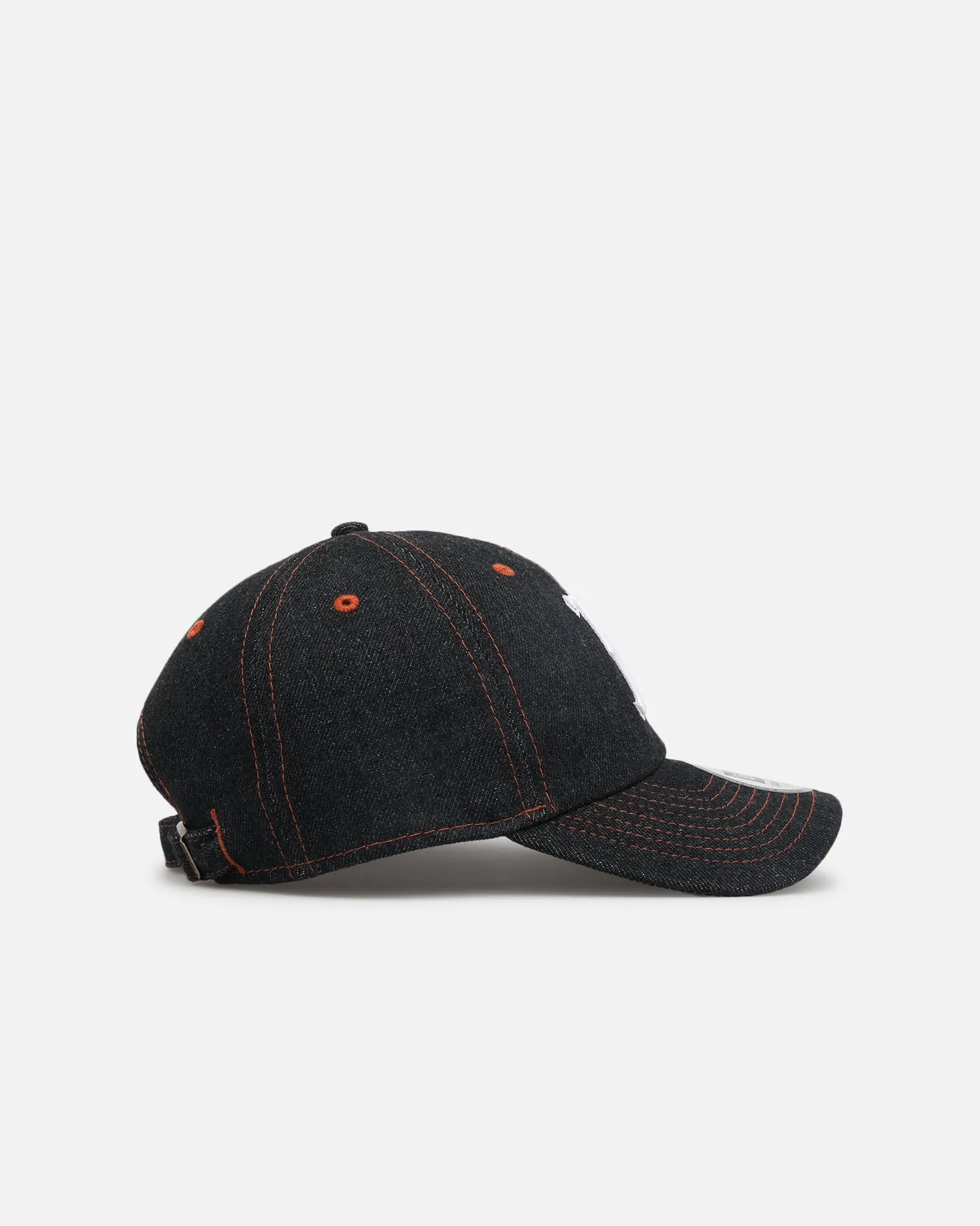 New Era Boston Red Sox "Black Denim" Classic Casual Strapback Black Denim/Rust Contrast