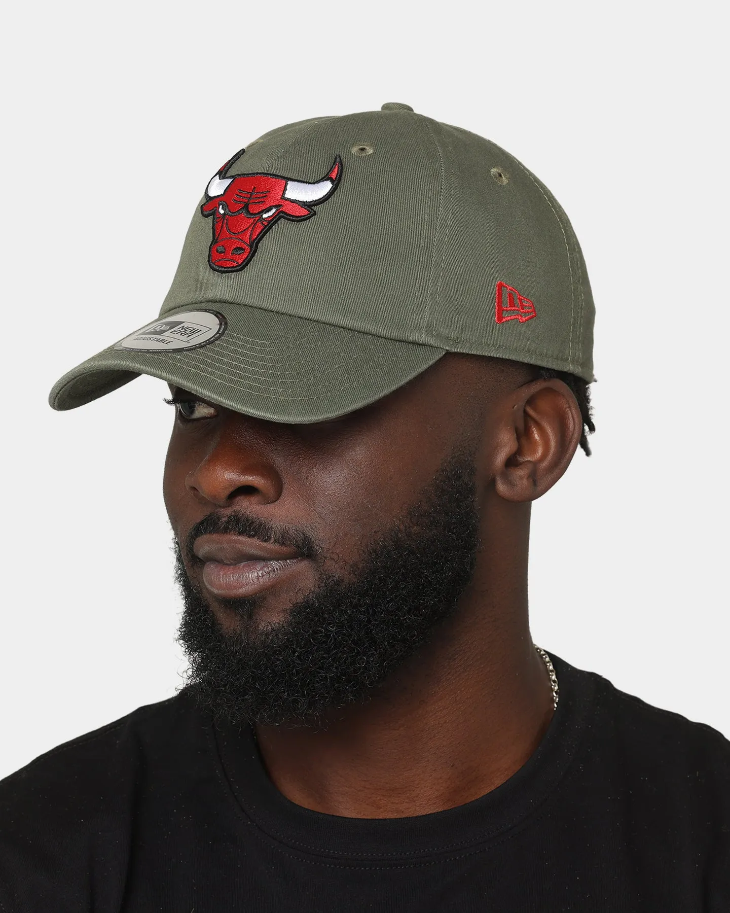 New Era Chicago Bulls 'Washed Olive' Casual Classic Strapback Olive Green