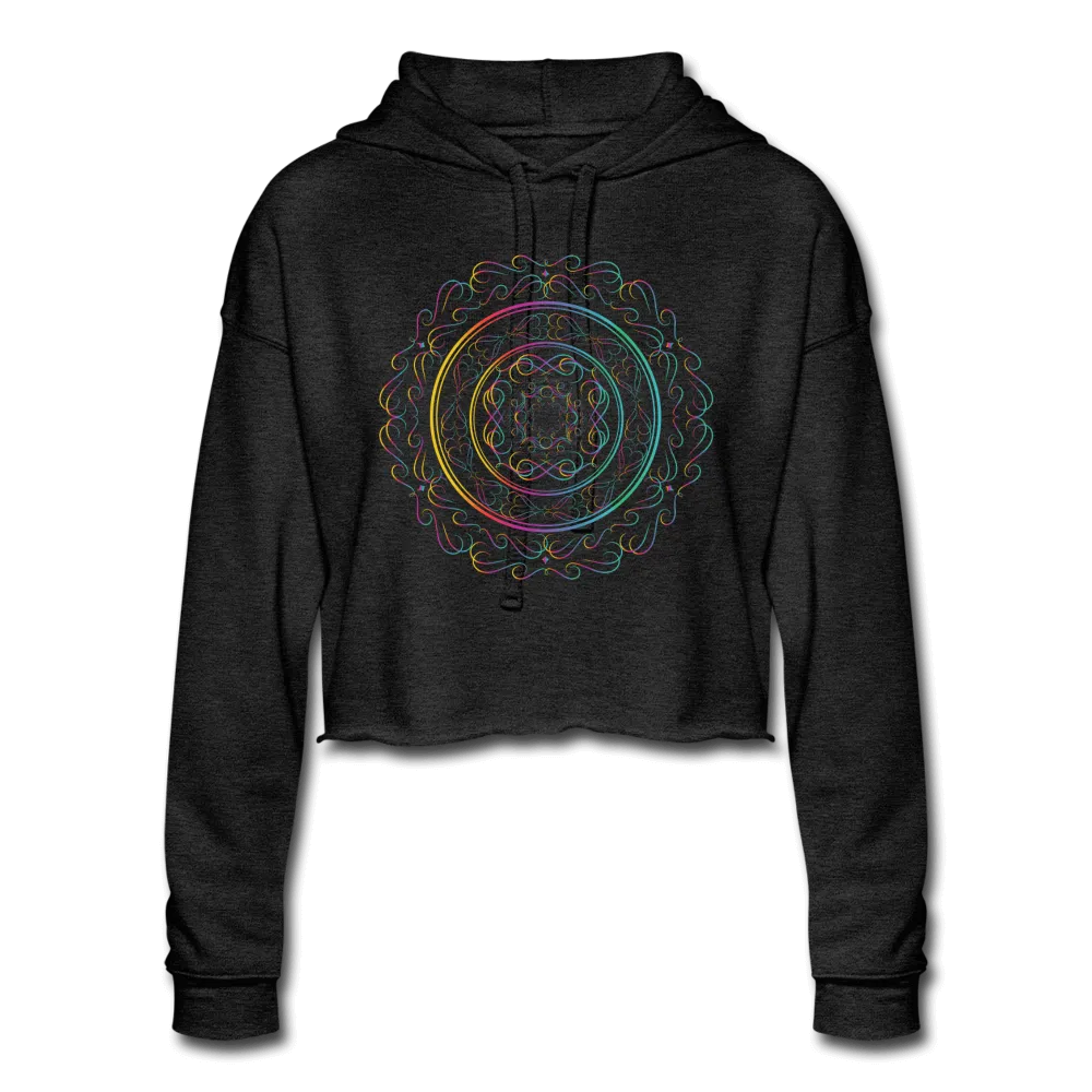 Rainbow Mandala Cropped Hoodie