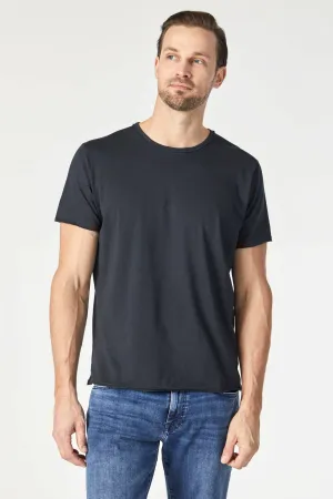 Raw Edge Neck Tee