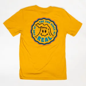 REAL Fun In The Sun Tee-Heather Mustard