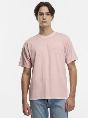 Red Tab  Vintage Tee - Silver Pink