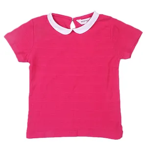 REDTAG Girl's Fuchsia Casual T-Shirts