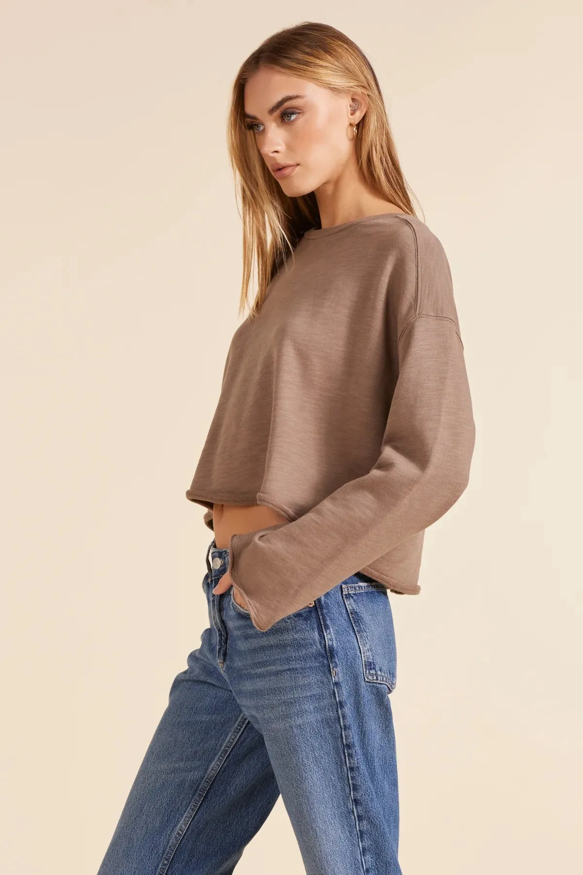 Rolled Hem Pullover