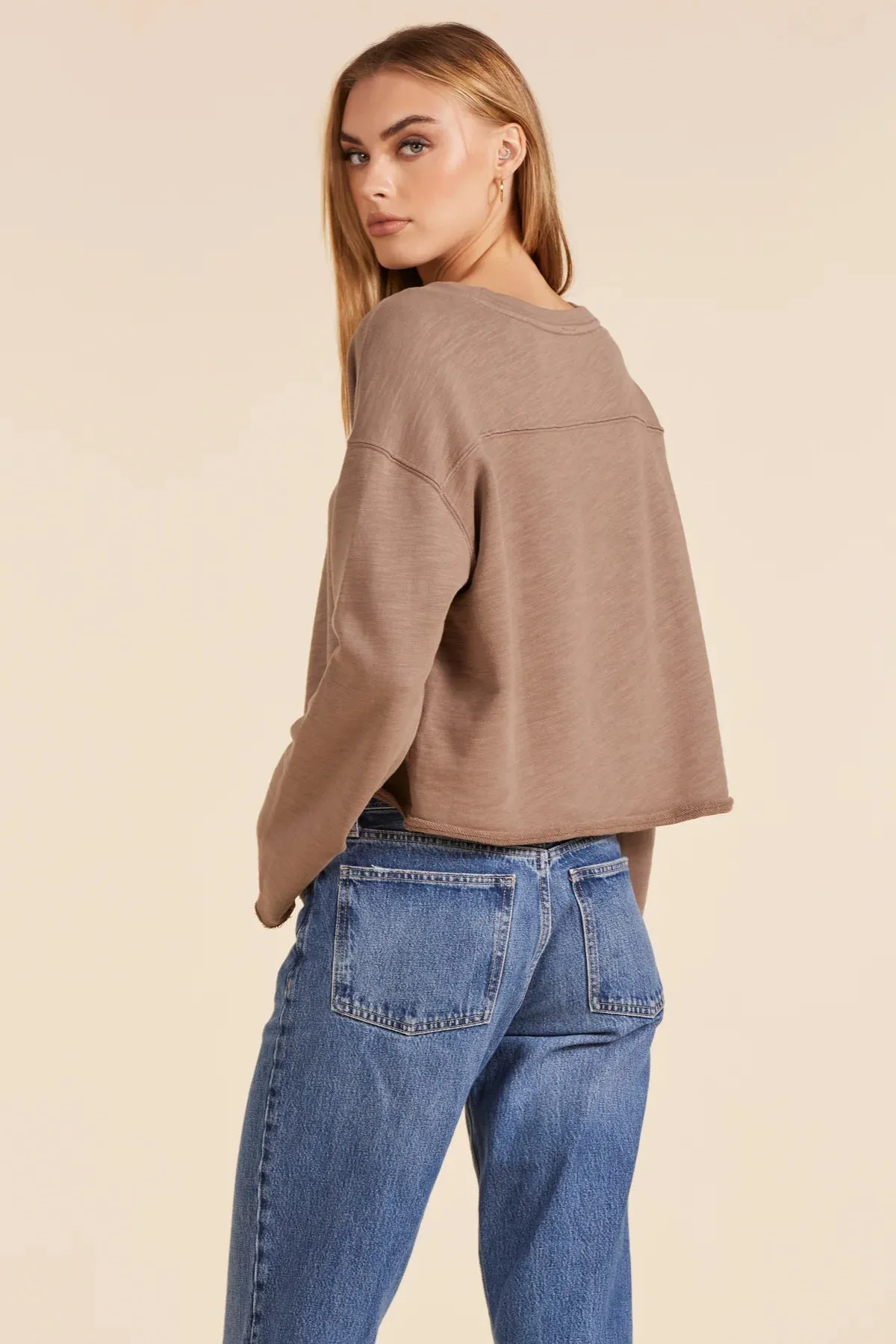 Rolled Hem Pullover