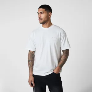 Stamped Logo Relaxed Fit T-Shirt | Ecru