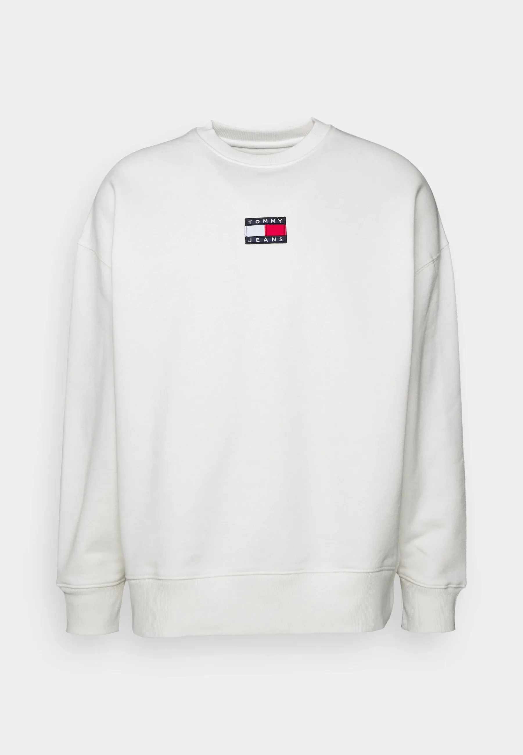 Tommy Jeans - BADGE CREW NECK SWEATSHIRT - Ancient White