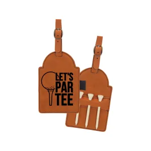 Viv & Lou Let's Par Tee Camel Tee Holder